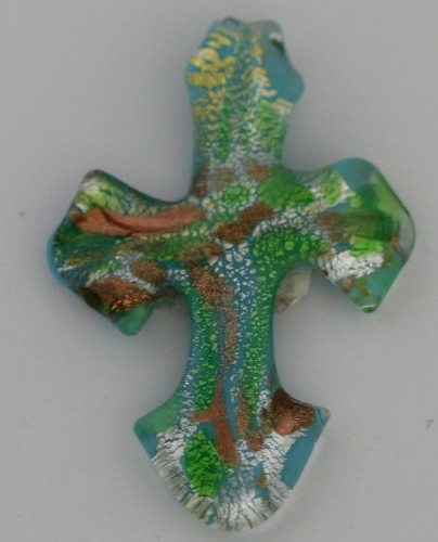 Murano Cross (3 x2 in.) # 06 - Click Image to Close